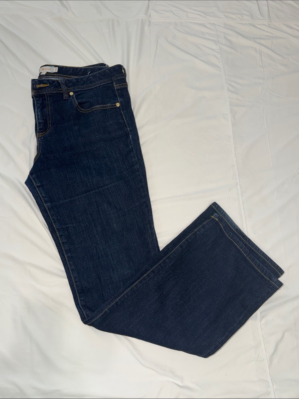 Tory Burch Dark Blue Boot Cut Jeans